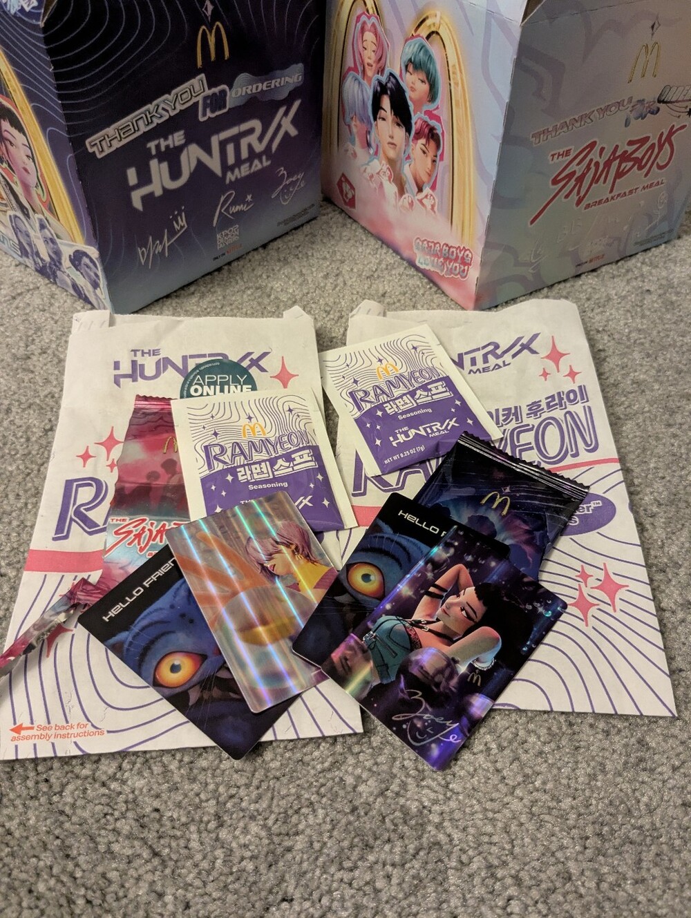 Kpop Demon Hunter McDonald's Bundle